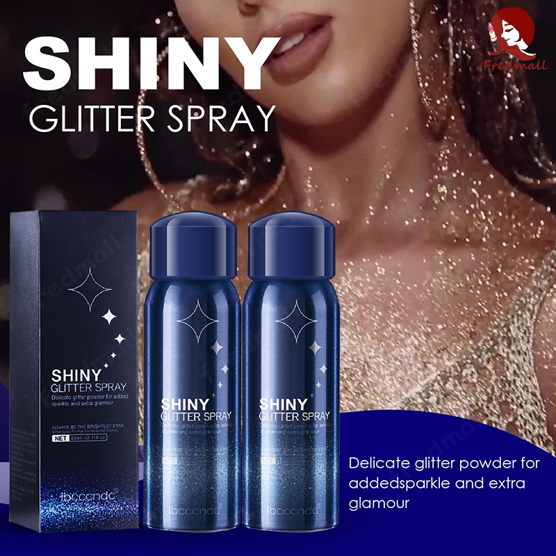 สเปรย์กลิตเตอร์ glitter spray สเปรย์ชิมเมอร์ สเปรย์​ไฮไลท์ กริตเตอร์วิ้งๆ สําหรับออกเดทปาร์ตี้ 60ml