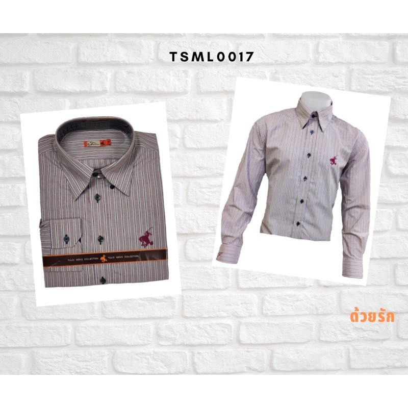 Tulioเสื้อเชิ้ตผู้ชายแขนยาวเข้ารูป(ทรงslim fit) ผ้านอกนำเข้าเนื้อดีcotton100%ทอyarndyeตัดต่อลายdesignเท่ห์ๆไม่ซ้ำแบบใคร