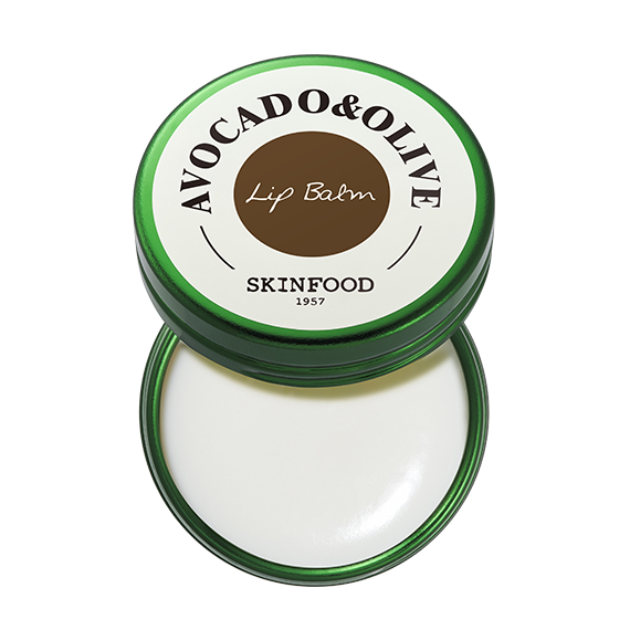 Skinfood Avocaco & Olive Lip Balm ขนาดบรรจุ 3.4 g.  ลิปบาล์มบำรุง ให้ความชุ่มชื้น ช่วยให้ปากไม่แห้งเป็นขุย