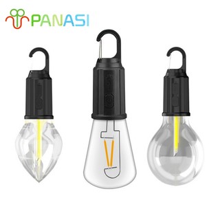 Panasi ไฟแคมป์ปิ้ง ไฟเต้นท์ โคมไฟเต้นท์ ตะเกียง ทรงซาลาเปา ไฟซาลาเปา แสง LED ปรับระดับได้ แข็งแรง ทนทาน ชาร์จ USB