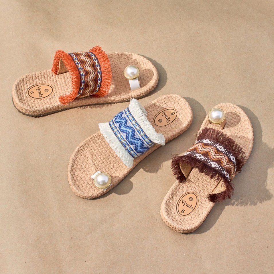 Vpada_sandals_VP-F54 Fashion Collection รองเท้าแตะชายหาดแบน รองเท้าแตะแฟชั่น