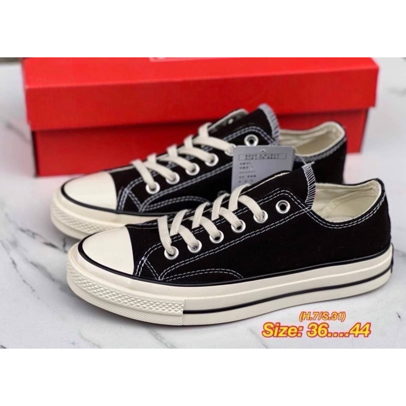 รองเท้า Converse Chuck 70 Classic Low รองเท้าผ้าใบผู้หญิง ผู้ชาย งาน hiend   #size 36-44