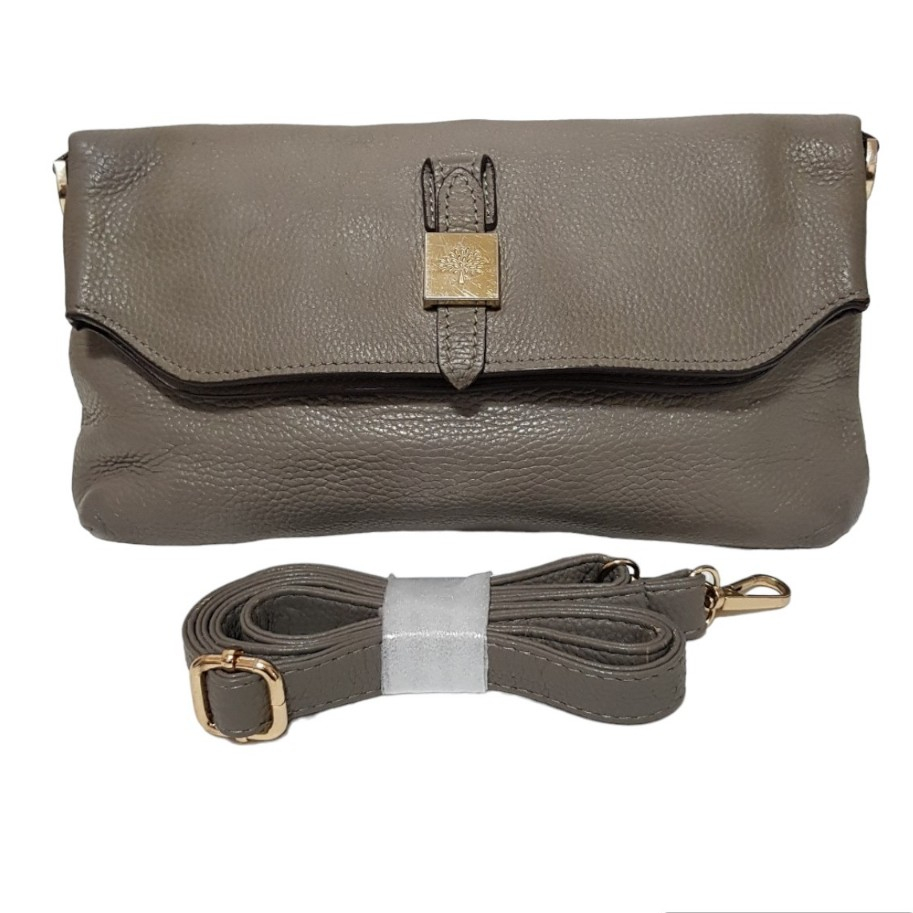 👜กระเป๋าสะพาย Mulberry genuine leather shoulder bag  No.373140 ตำหนิแถมสายโซ่ ❤️made in england สินค้ามือสอง