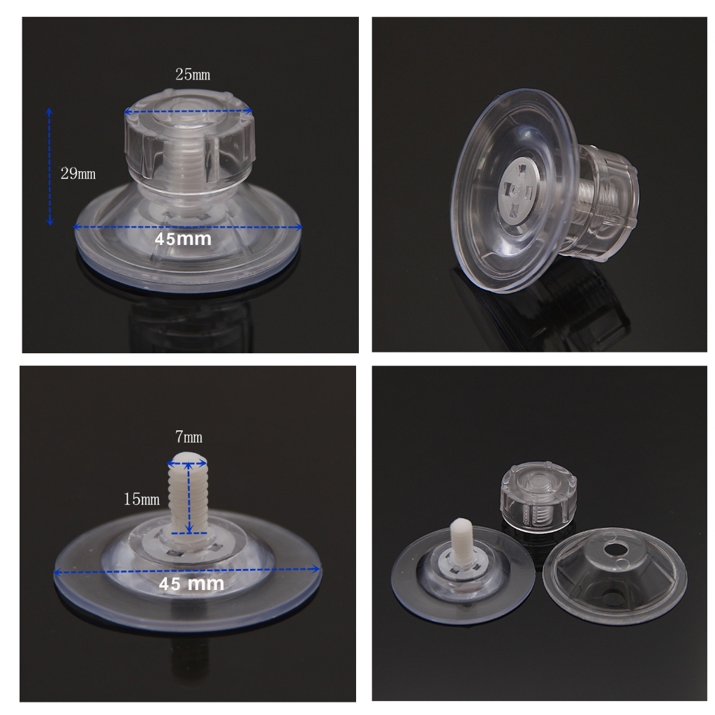 Sucker Cup Max Load capacity: 2 kg ยางติดกระจก แบบหมุนเกลียว ยางสูญญากาศติดกระจก ตัวดูดกระจก รับน้ำหนัก 1-2 กิโลกรัม