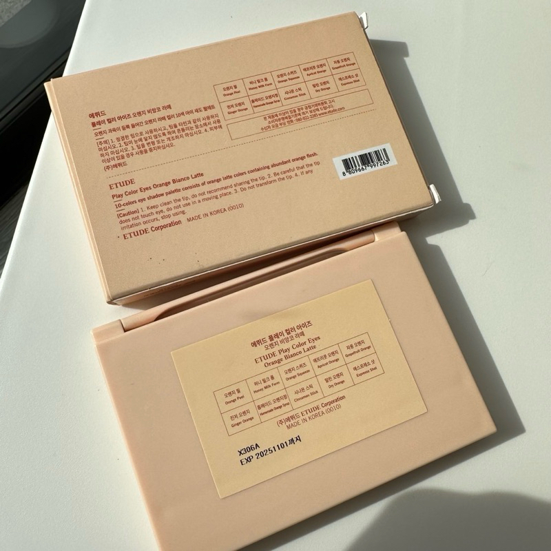 Etude Play Color Eyes Orange Bianco  Latte   สี 02 ORANGE BIANCO