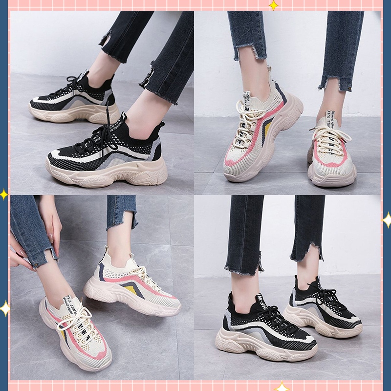 Swayy รองเท้าผ้าใบแฟชั่นผญเทสสาวเกาหลีเกาใจสุด มีสีให้เลือก 2 สี พื้นนุ่มน้ำหนักเบาเสริมส้นให้เล็กน้อยแต่งตัวง่ายใส่สบาย