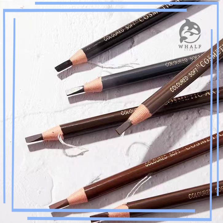 ของแท้ ดินสออายไลเนอร์ แบบกันน้ำ สําหรับแต่งหน้าเขียนคิ้ว เนื้อดีดินสอเขียนคิ้ว ติดทนนาน สีน้ำตาลเข้มธรรมชาติ กันน้ำ นสอ