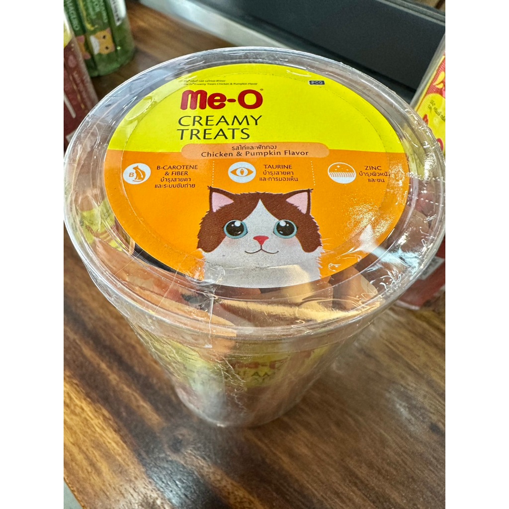 พร้อมส่ง ขนมแมวเลียมีโอ แมวเลีย Meo Creamy Treat กระปุก x 36ซอง และแบบ แพค x 20ซอง รูปที่ 6
