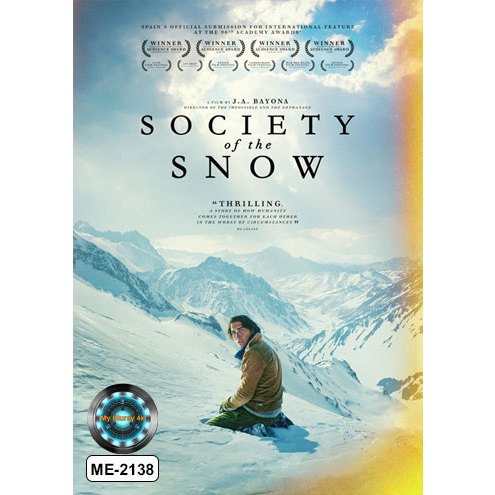 DVD เสียงไทยมาสเตอร์ หนังใหม่ หนังดีวีดี Society of the Snow หิมะโหด คนทรหด
