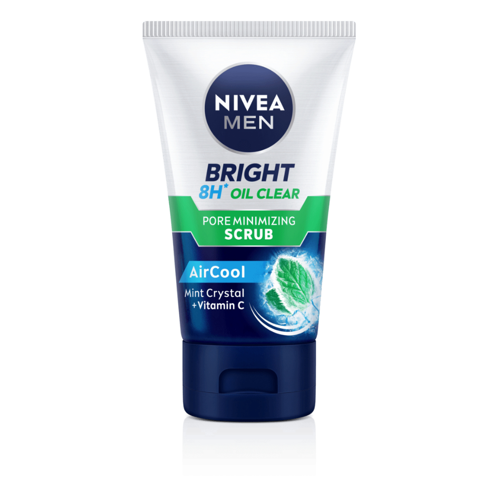 [ชิ้น]Nivea Men โฟมไบรท์ ออยล์ สครับ 100g.(8801)