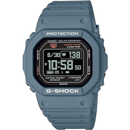 [Casio] นาฬิกา G-Shock [ของแท้ในประเทศ] G-SQUAD Heart Rate Monitor with Bluetooth DW-H5600-2JR Men's Pale Blue
