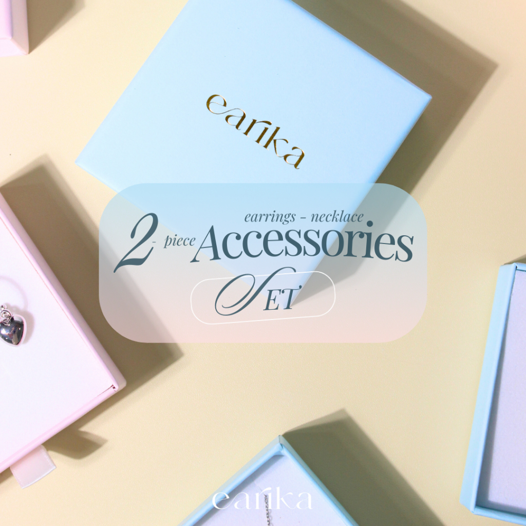 earika.earrings - 2 piece accessories set เซ็ตเครื่องประดับ 2 ชื้น (ต่างหู+สร้อยคอ) เหมาะสำหรับคนแพ้