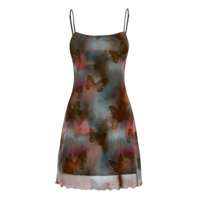 ชุดเดรสสายเดี่ยว​ ลายพระอาทิตย์​ ลายมัดย้อม​ ขอบ​หยัก​ I พรี​ออเดอร์​ - รูปที่ 6