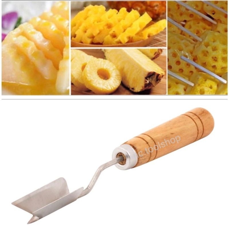 nc.toolshop มีดสามแฉก แกะตาสับปะรด เครื่องมือสแตนเลสปอกสับปะรด corer remover(สินค้าพร้อมส่ง)