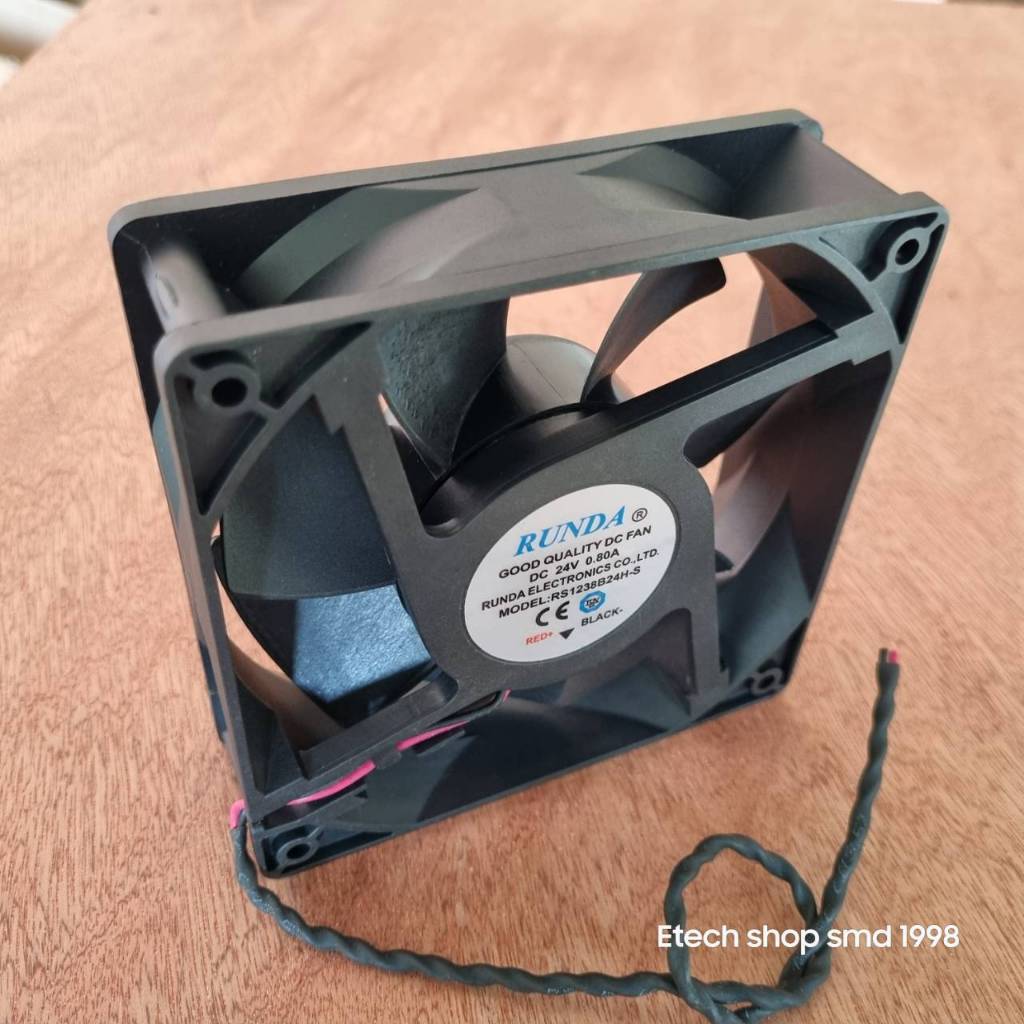 พัดลมเครื่องเชื่อม 4.5 นิ้ว(Runda) DC DC24V 0.8A 4500rpm รุนแรงพัดลม 12038 พัดลม