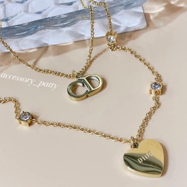 สร้อยคอCd รุ่นN06 heart 2เลเยอร์ค่ะ งานสแตนเลสแท้ ใส่สบายไม่ลอกไม่ดำค่ะ สร้อยสวยๆหรูหรามากค่ะ ดีไซน์2เลเยอร์