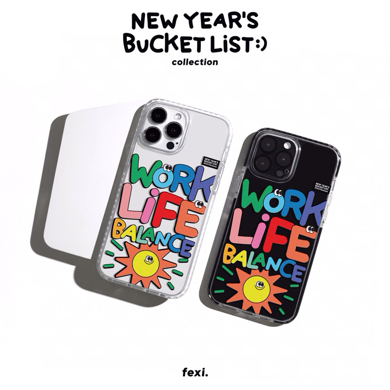 เคสไอโฟน “ worklife balance “ iPhone Case for 12 - 16 series & Samsung S24 series.