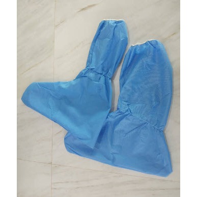 Leg Cover ถุงคลุมเท้าป้องกันเชื้อโรคชนิดยาว แบบสปันบอนด์ (แพ็คละ 25 คู่)