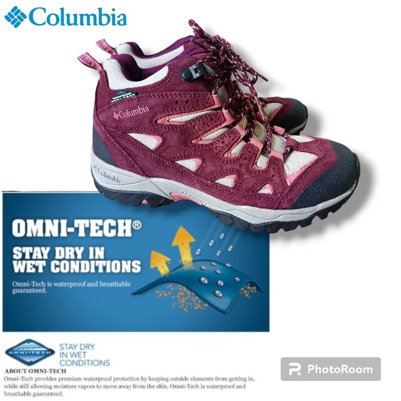 รองเท้า Columbia Omni-Tech ความยาว 23.5 เซนติเมตร