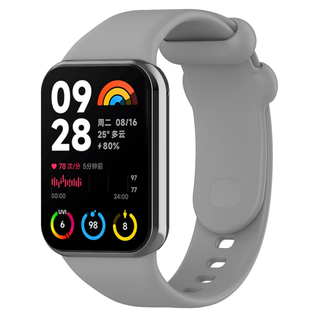 สายรัดซิลิโคนสีทึบของ Redmi Watch4 / XIAOMiBand 8 Pro สายรัดซิลิโคนแบบไดนามิกและทันสมัย