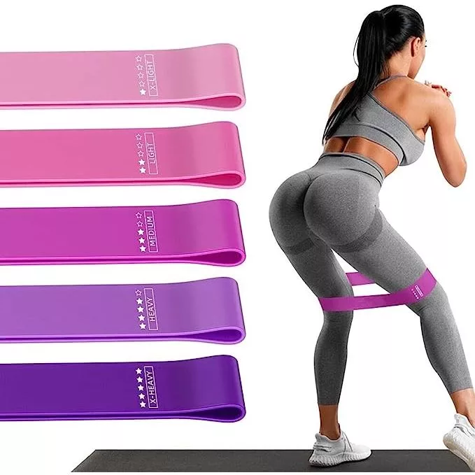 ELASTIC BAND FITNESS ยางออกกำลังกาย ยางยืดออกกำลัง มีการรับประกันจากผู้ขาย 5 Pcs/Set ยางยืดฟุตบอล ยางยืดออกกำลังกายขา