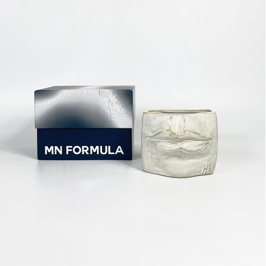 MN Formula กล่องใส่ปากกาเซรามิค สีขาว สไตล์โมเดิร์น