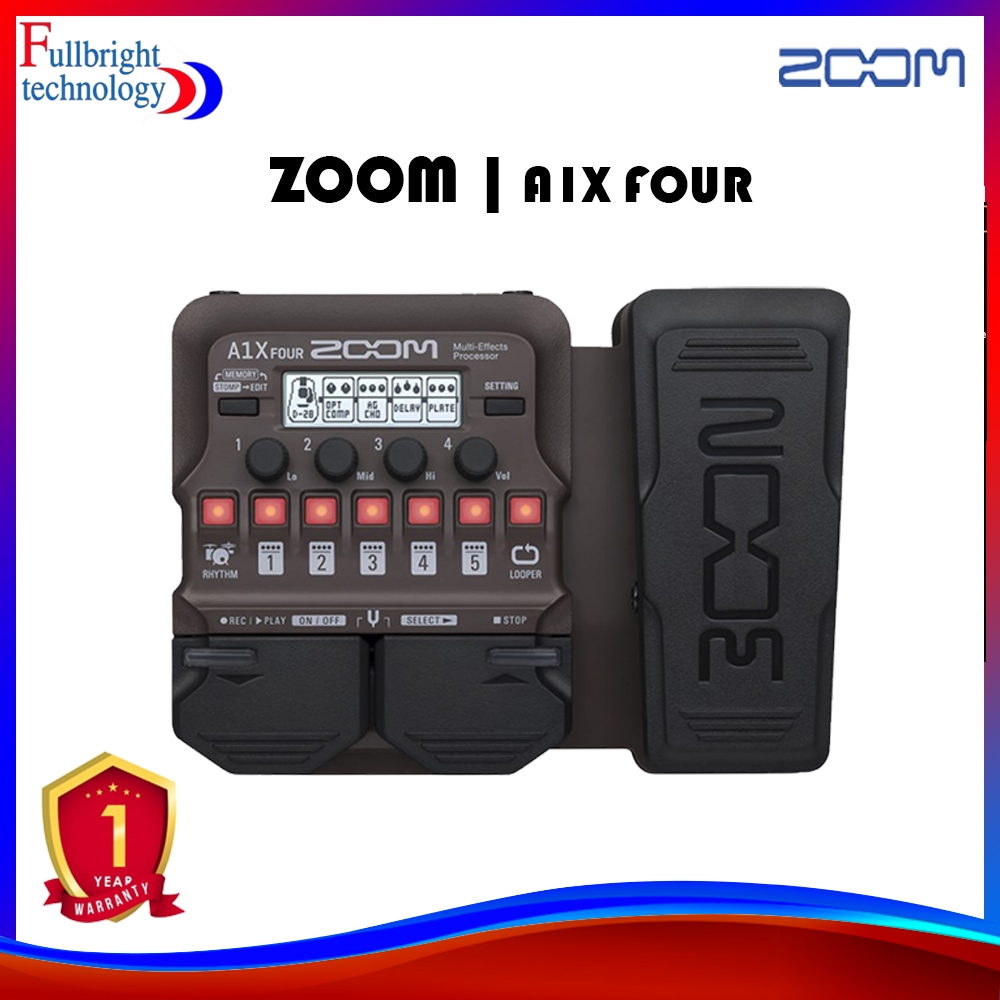 ZOOM A1X Four Acoustic Multi-Effects Processor เอฟเฟคกีตาร์โปร่ง (ประกันจากศูนย์ 1 ปี)