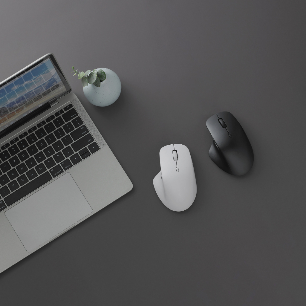 Rapoo รุ่น M50 PLUS เมาส์ออปติคอลไร้สาย เสียงเงียบ สี่ความเร็ว DPI One-touch ปุ่มนุ่ม ออกแบบตามสรีรศาสตร์ (สีดํา)