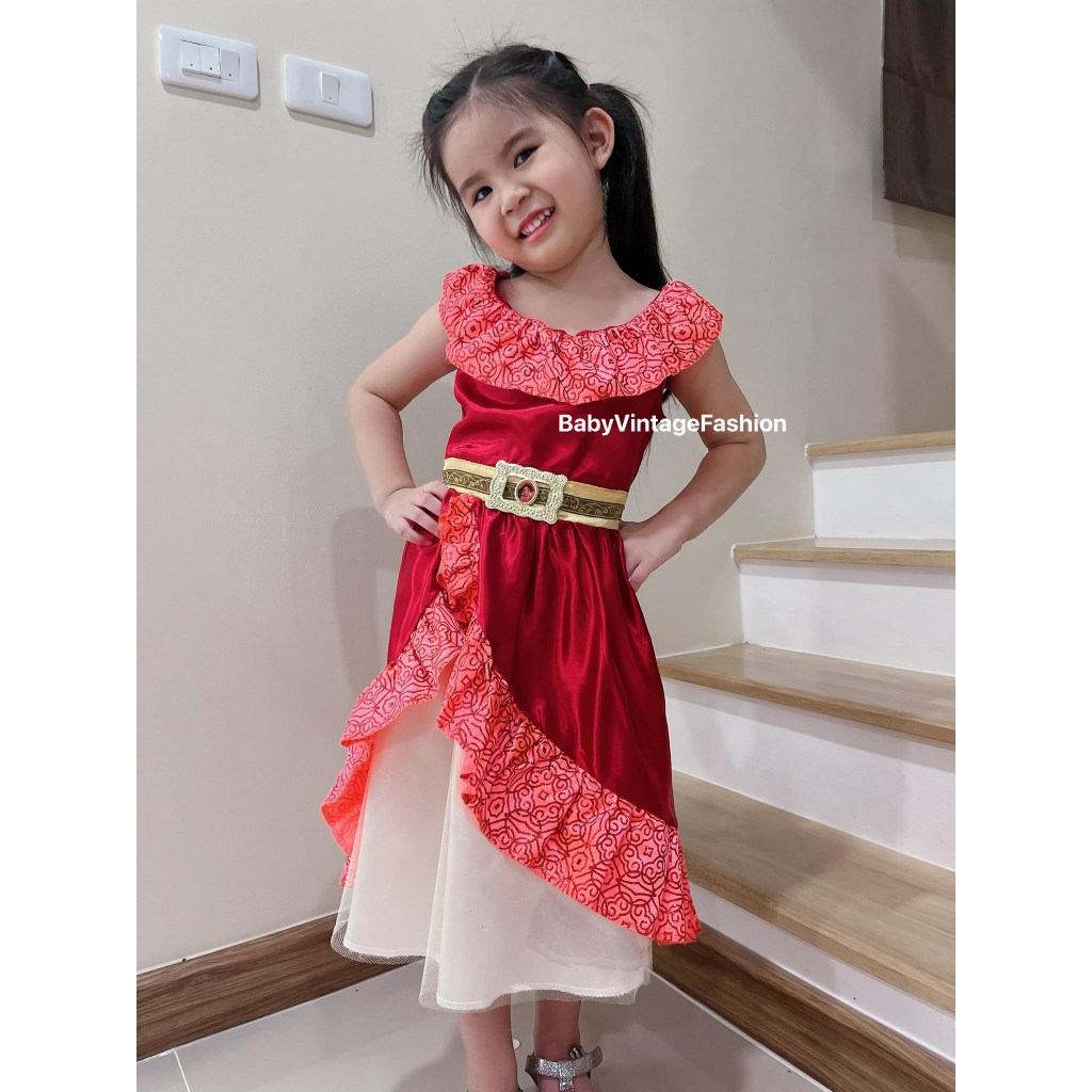 ชุดเจ้าหญิงเอลิน่าเด็กมือสอง*งาน UK/Size 4-6y/รอบอก 28 นิ้ว** ชุดสวยและผ้าใหม่!!! Elena-902