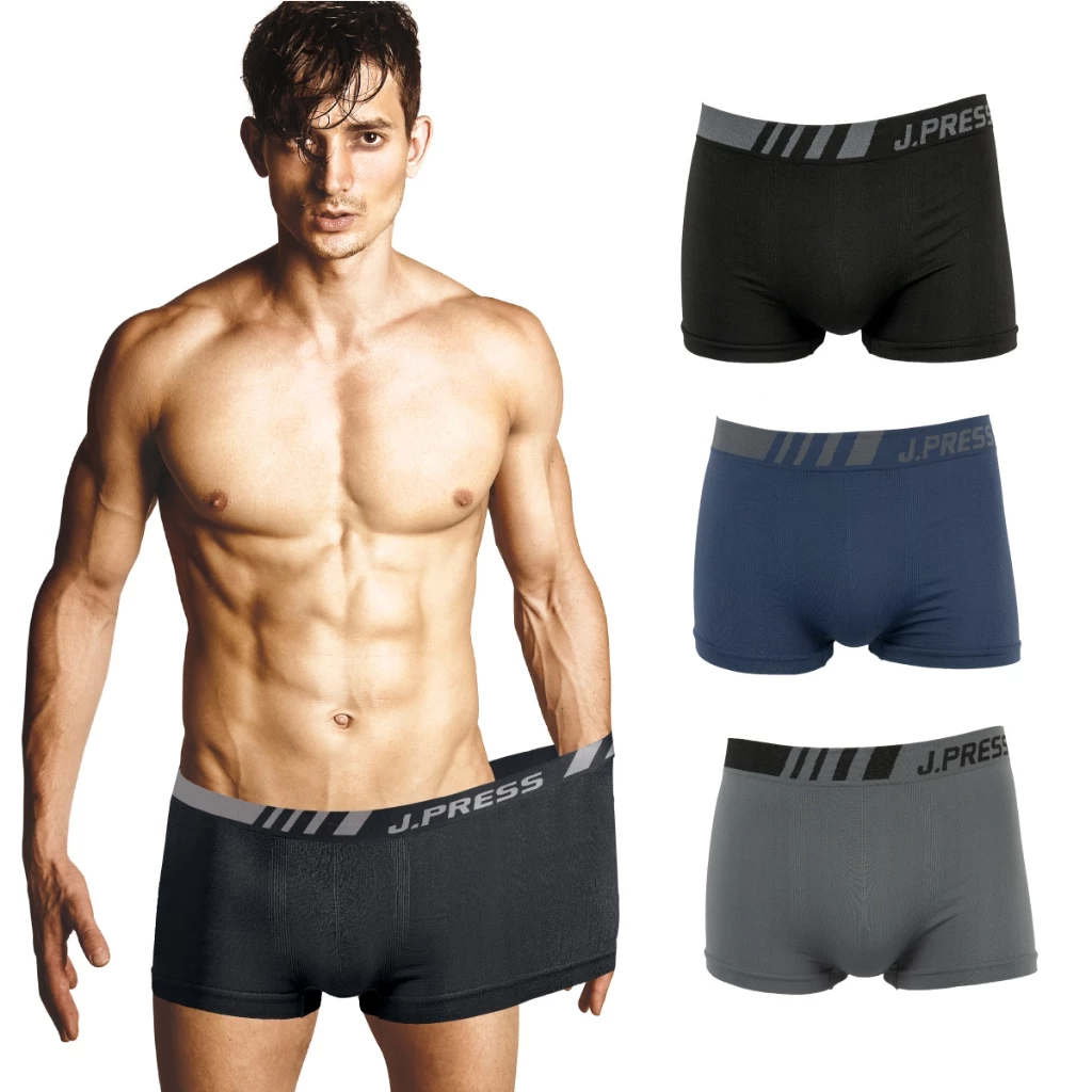 J.Press (One Fit All) กกน.ขาสั้น Seamless เจเพรส รุ่น 8243 บรรจุ 1 ตัว/แพ็ค (มีให้เลือก 3 สี)