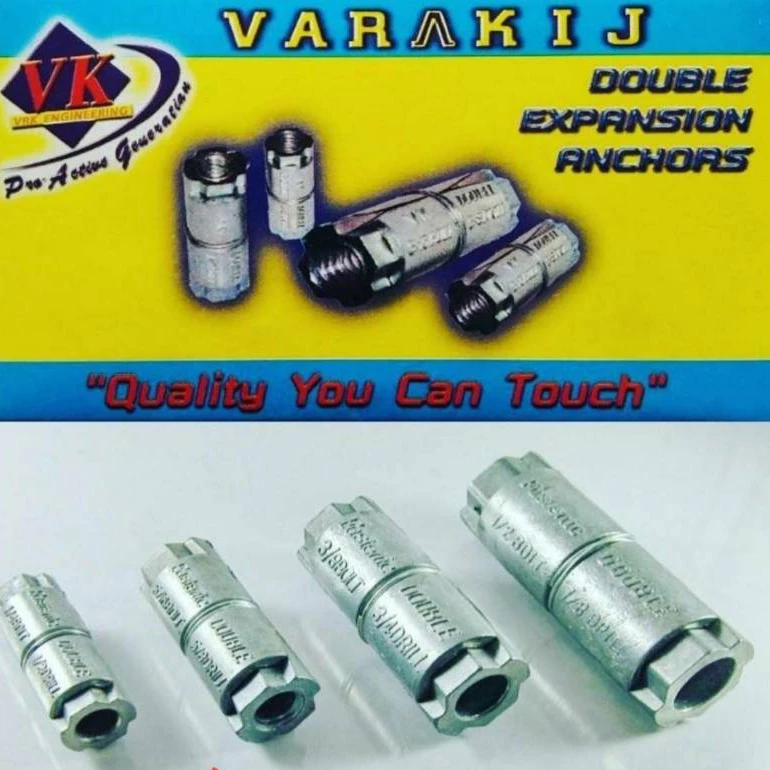 พุกตะกั่ว 1/4"(2 หุน) อย่างดี ยี่ห้อ VK (แพ็คละ 20 ตัว และ 50 ตัว)