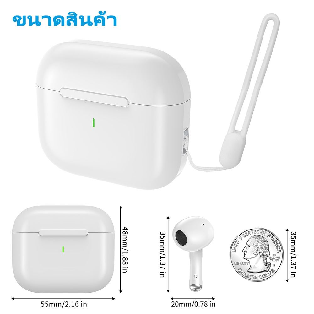 GOOJODOQ หูฟังไร้สาย J201 หูฟัง Bluetooth หูฟังบลูทูธ 5.3 พร้อมไมโครโฟนในตัว เสียงดี IPX5 ลดเสียงรบกวน
