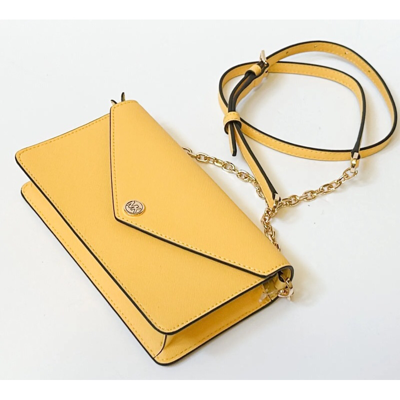 (ใช้โค้ดส่วนลด20-30%ได้ค่ะ) MK…MICHAEL KORS JET SET TRAVEL SMALL FLAP POCKET ENVELOPE CROSSBODY BAG