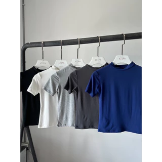 Atipashop - FRAPPE TEE เสื้อยืด เสื้อแขนสั้น คอปีน มีหลายสีให้เลือก