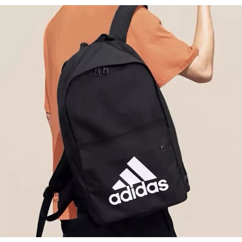 กระเป๋าเป้ADIDAS เป้สะพายหลัง เดินทาง นักเรียนชายและหญิงทนต่อการสึกหรอความจุขนาดใหญ่ ขนาด 18นิ้ว