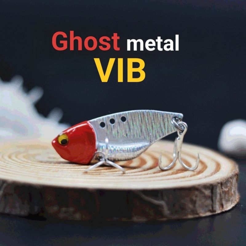เหยื่อปลอมกระดี่เหล็ก Ghost metal vib ตัวเบ็ดคมแข็งใช้งานได้เลยไม่ต้องเปลี่ยนตัวเบ็ด งาน ช่อน กะพง กระสูบ