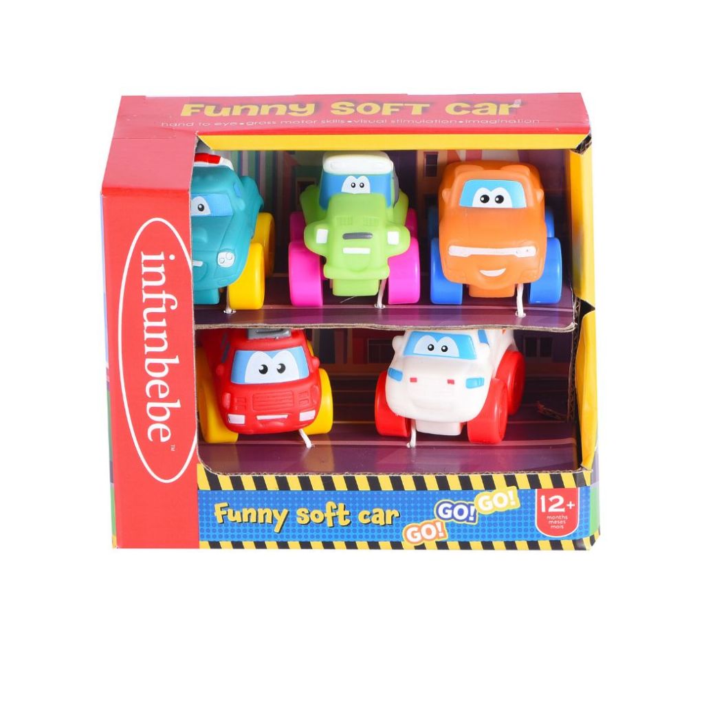 Wel-B x Infunbebe Funny soft car (รถยนต์นุ่มนิ่ม) - ของเล่นเด็ก รถบัสเด็ก รถของเล่น
