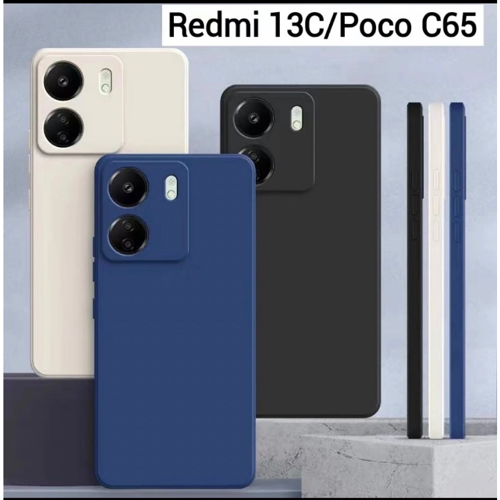เคส สีพื้น ซิลิโคนนิ่ม สำหรับ Redmi 13C A5 a3  A2plus poco c65 C71 ฝาหลัง กันกระแทก กำมะหยี่  สินค้าพร้อมจัดส่งคะ