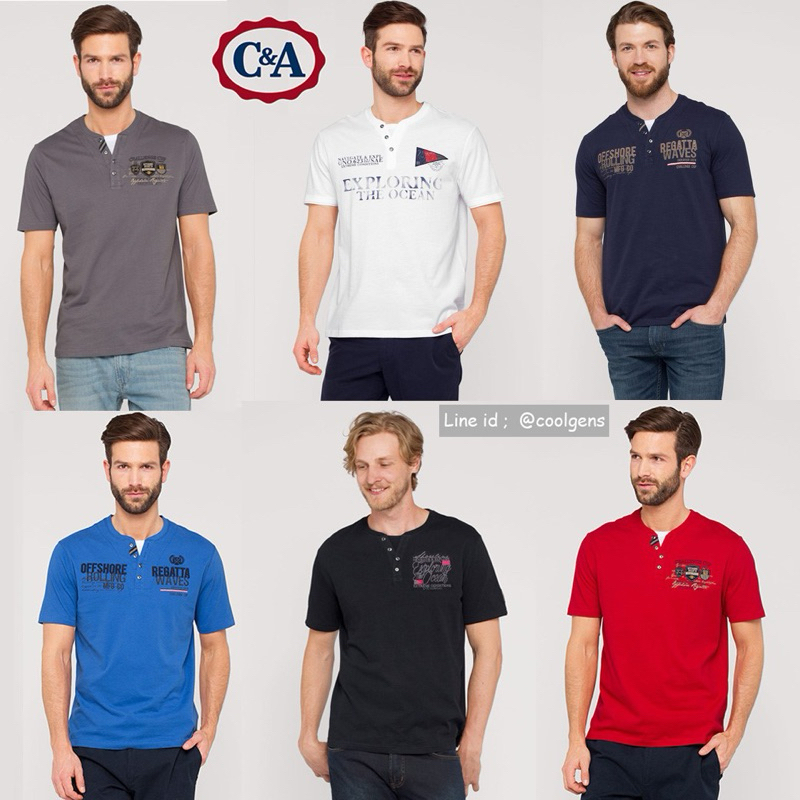 เสื้อยืดC&A T-Shirt im Lagen-Look (Bio Cotton )