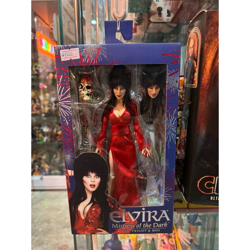 NECA Elvira Red Fright & Boo Dress 7" Figure