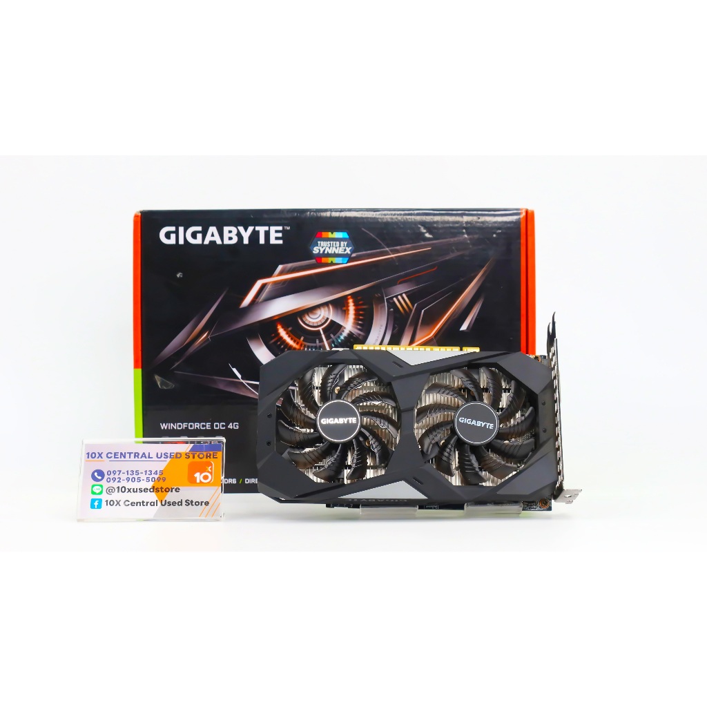 GeForce® GTX 1650 WINDFORCE OC 4G กราฟฟิคการ์ดระดับพรีเมี่ยม การ์ดจอเล่นเกมส์ การ์ดจอคุณภาพดี - ID24010004