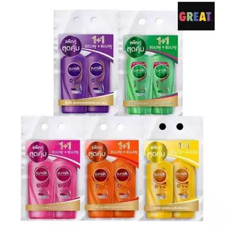 ไลฟ์ ลด 100 Sunsilk แชมพูซันซิล แพ็คคู่ (แชมพู+แชมพู / แชมพู+ครีมนวด ) ขนาด 300-400 มล.