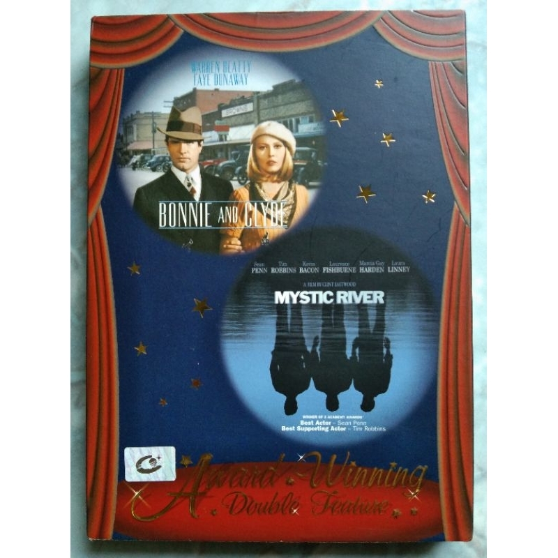 📀 DVD BOXSET AWARD WINNING DOUBLE FEATURE : BONNIE & CLYDE + MYSTIC RIVER