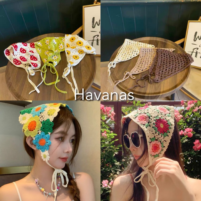 Havanas me ผ้าคาดผมถัก เครื่องประดับศรีษะ มีให้เลือกหลายแบบ พร้อมส่ง