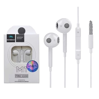 หูฟัง M1 3.5mm สำหรับ ปรับเสียง/พูดโทรศัพท์/ IOS /Android เบสหนัก (การประกัน 1 ปี)