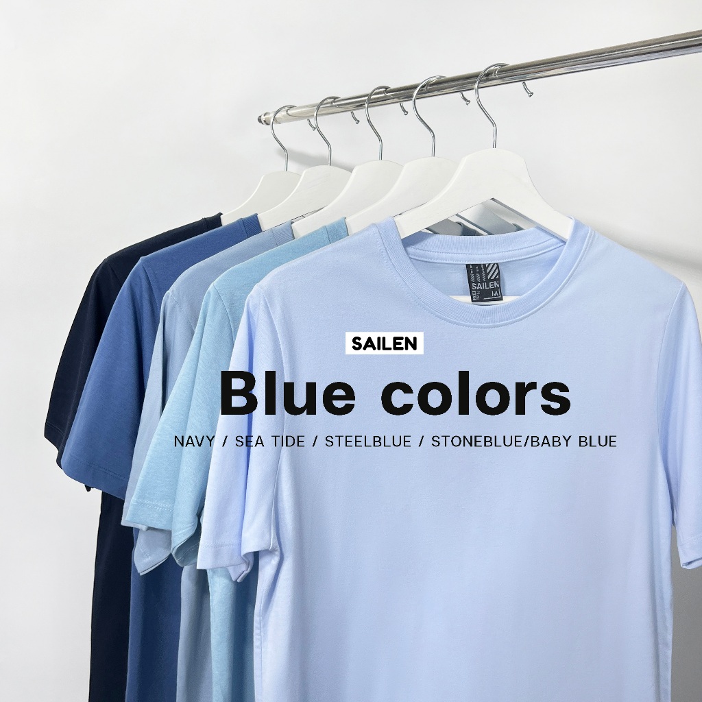 Sailen เสื้อยืดคอกลม unisex รุ่น normal ผ้านุ่มหนาใส่สบายสุดๆ ไม่หด ไม่ย้วย ไม่ยับ