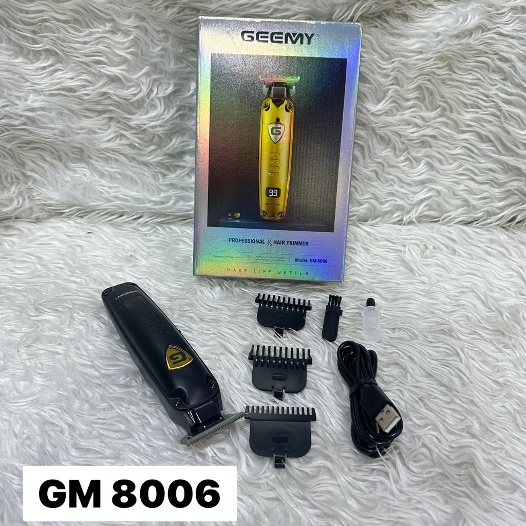 Geemy Hair trimmer gm 8006 Icd แสดงเคราผม ชาร์จไฟได้ Trimmer 120 นาที