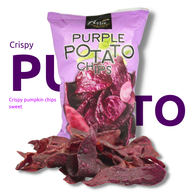 มันม่วงทอด มันม่วงทอดกรอบ บรรจุ (120 กรัม) : 1 ถุง อันนา Anna by father man