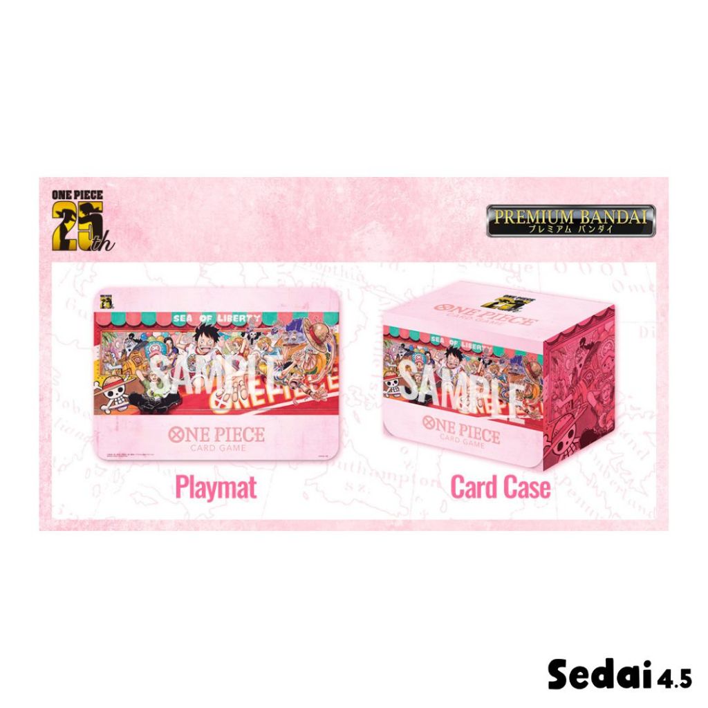 [One Piece] Playmat and Card Case set - 25th Anniversary Edition