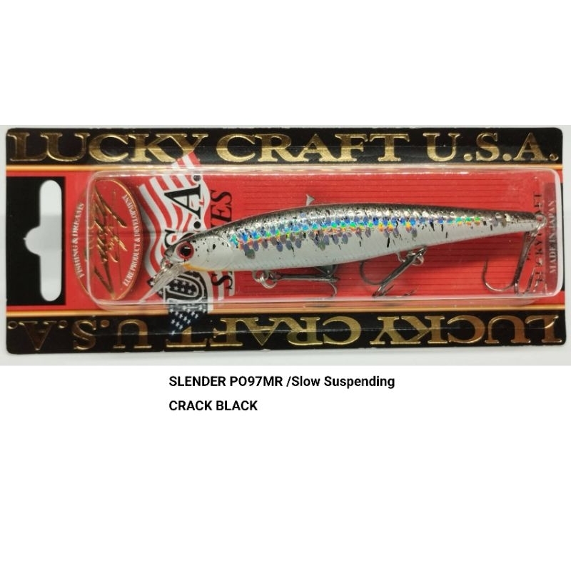 เหยื่อปลอม Lucky Craft Slender PO97MR / Suspending